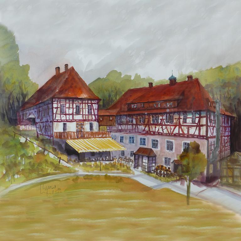 Waldgasthof Wildbad Burgbernheim Экстерьер фото
